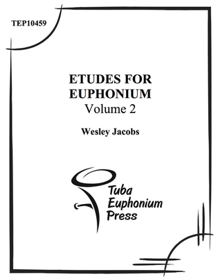 Book cover for Etudes for Euphonium, Vol. 2