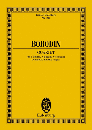 Book cover for String Quartet No. 2 D major