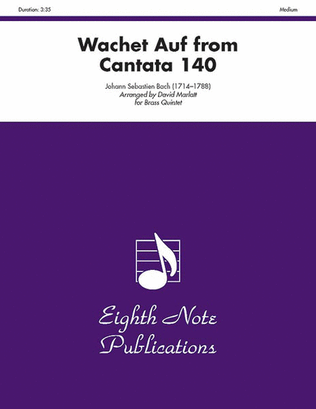 Book cover for Wachet Auf (from Cantata 140)