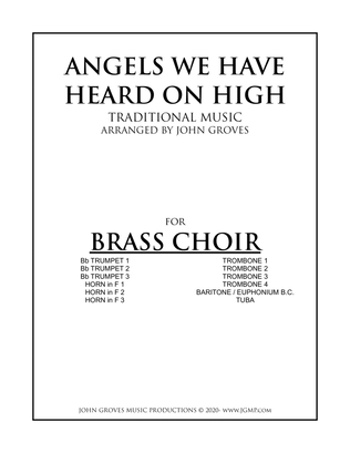 Book cover for Angels We Have Heard On High - Brass Choir (Ensemble)