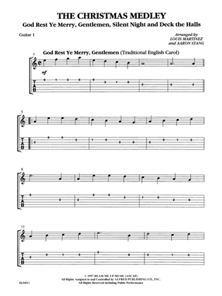 21st Century Guitar Ensemble Series: Christmas Medley: Guitar 1