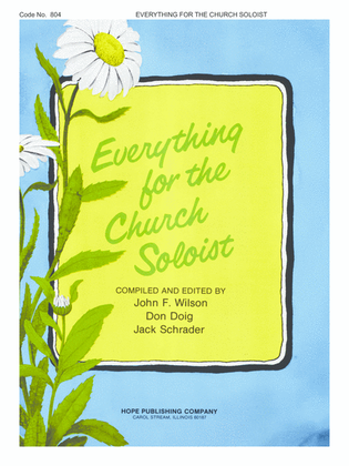 Book cover for Everything for the Church Soloist-Digital Download