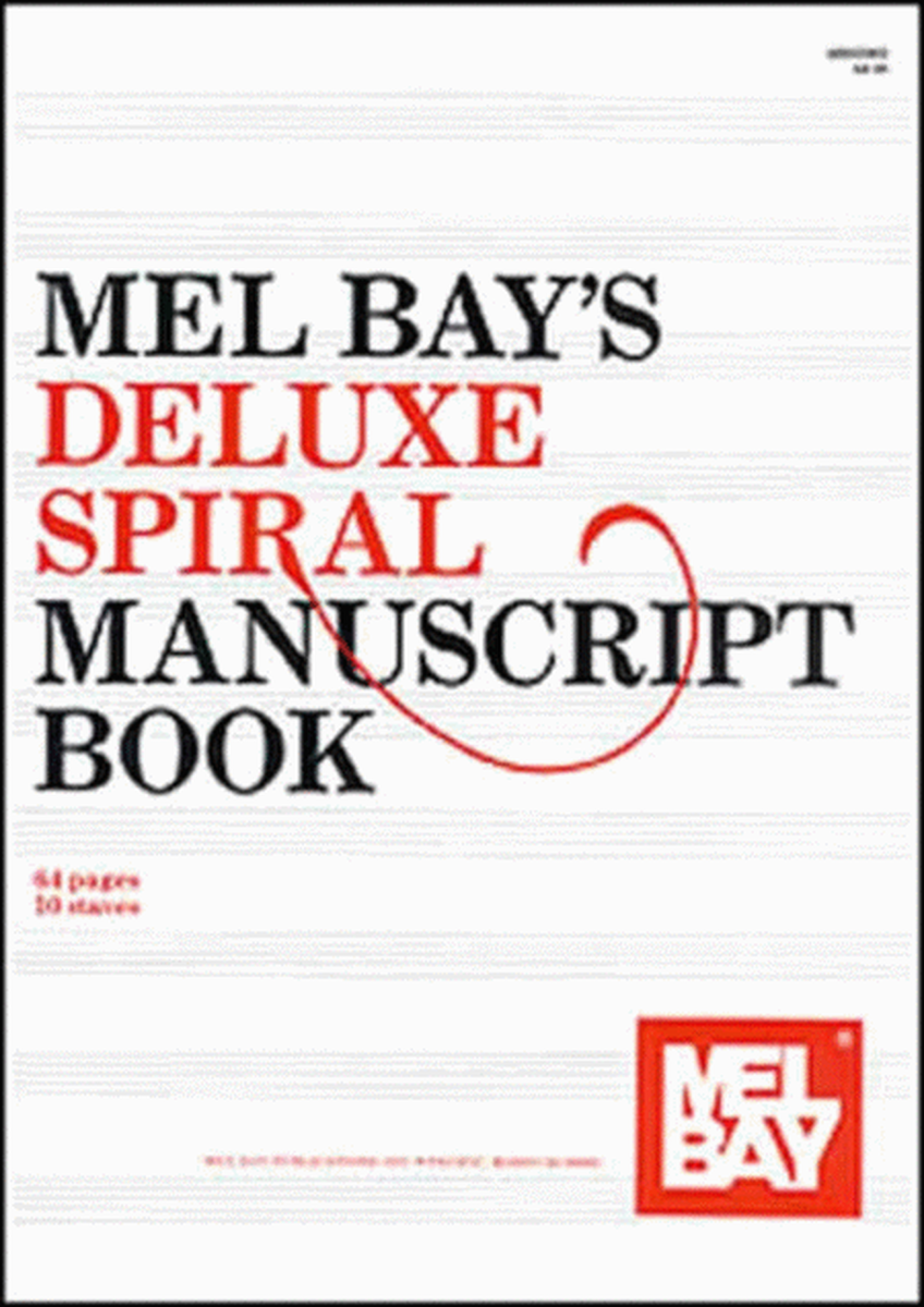 Deluxe Spiral Manuscript Book 64 Pages/10 Stave