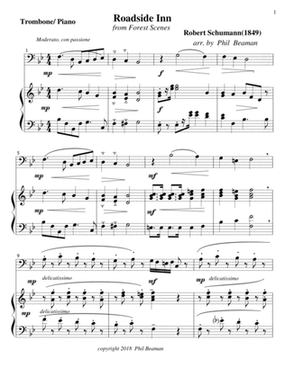 Book cover for Roadside Inn - Schumann- Trombone-Piano