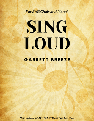 Book cover for Sing Loud (SAB)