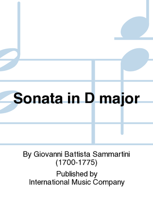 Book cover for Sonata In D Major