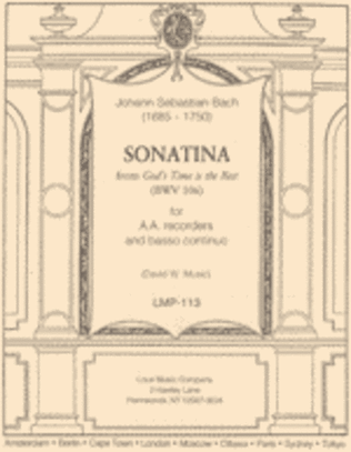 Book cover for Sonatina from God's Time is the Best (BWV 106)