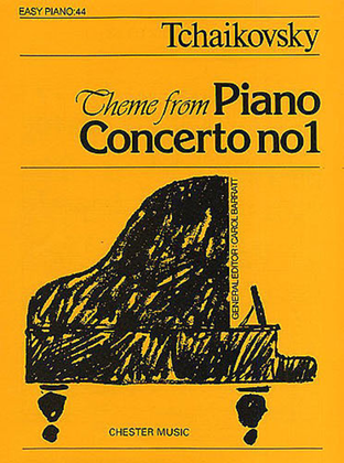 Book cover for Pyotr Ilyich Tchaikovsky: Theme From Piano Concerto No.1 (Easy Piano No.44)
