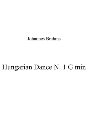 Book cover for Johannes Brahms - Hungarian Dance N 1 G min - Tutto lo spartito