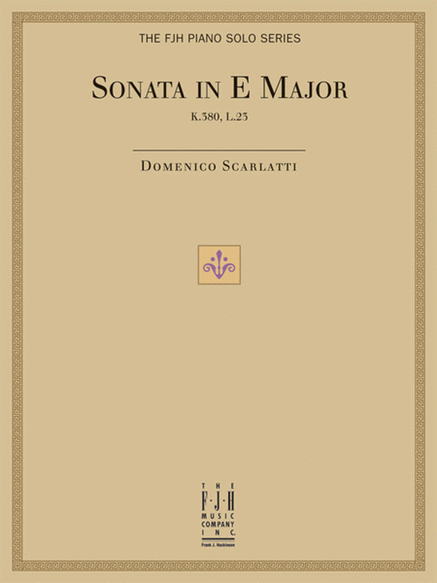 Sonata in E Major, K.380, L.23