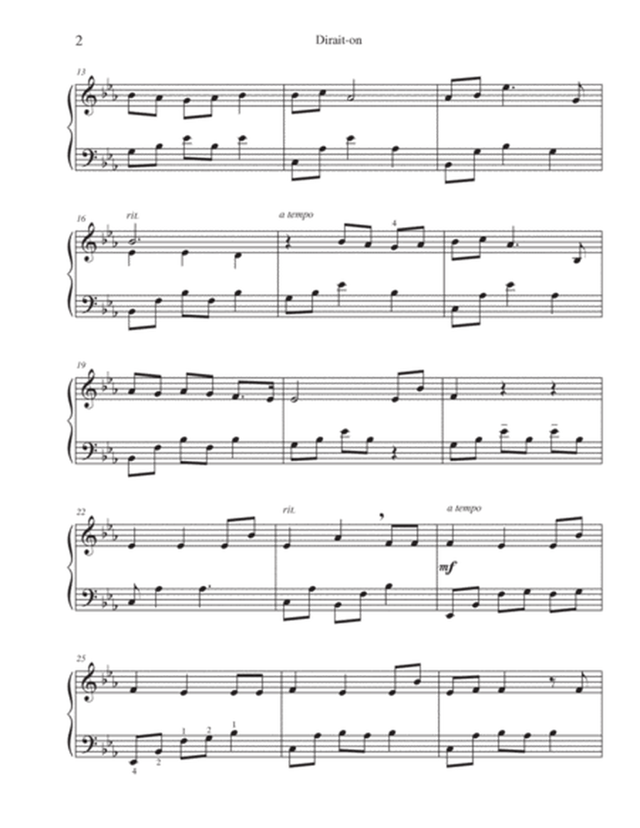 Dirait On (men's Ttbb - For Chorus And Piano) image number null