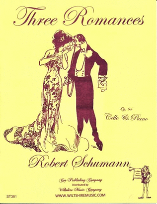 Book cover for Three Romances, Op.94