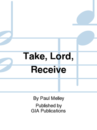 Book cover for Take, Lord, Receive - Guitar edition