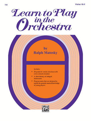 Learn to Play in the Orchestra, Book 1