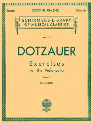 Book cover for Exercises for Violoncello – Book 2