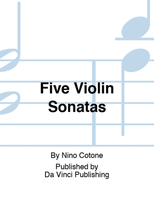 Book cover for Five Violin Sonatas