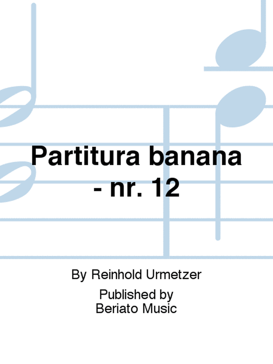 Partitura banana - nr. 12