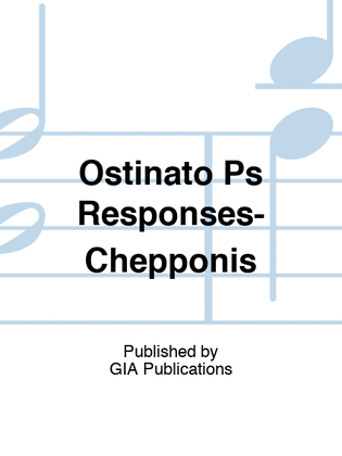 Book cover for Ostinato Ps Responses-Chepponis