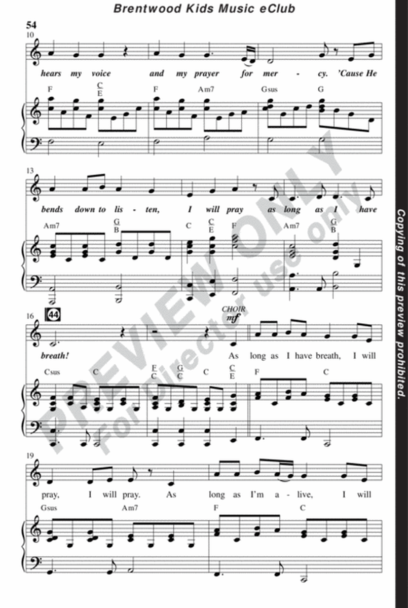 K-tuneZ Scripture Songs For Kids - Choral Book image number null