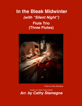 Book cover for In the Bleak Midwinter (with “Silent Night”) Flute Trio (Three Flutes)