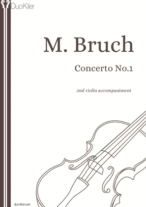 Book cover for Bruch - Violin Concerto No. 1 in G minor (2nd violin accompaniment)