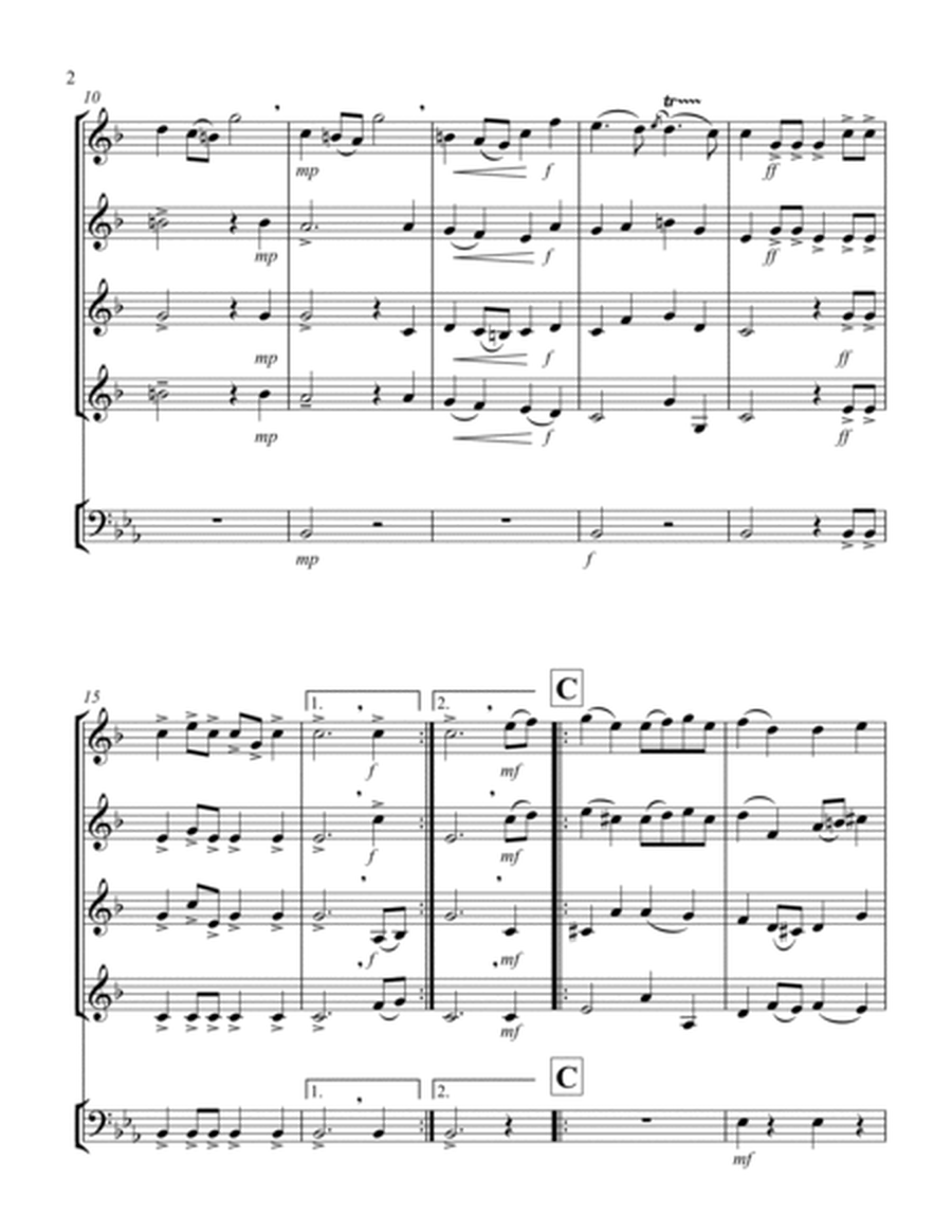 La Rejouissance (from "Heroic Music") (Eb) (Trumpet Quartet, Timpani)