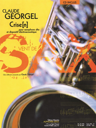 Book cover for Crise(n) For Alto Saxophone And Electroacoustic Device Al30489