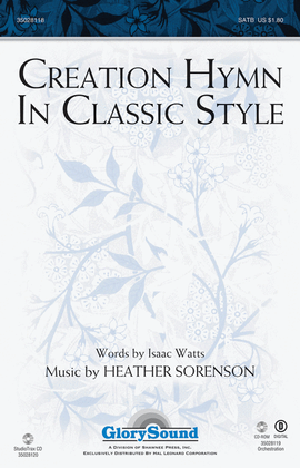 Book cover for Creation Hymn In Classic Style