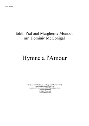 Book cover for Hymne A L'amour