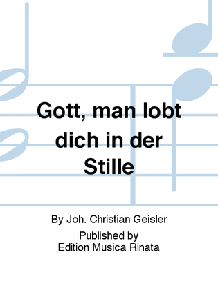 Book cover for Gott, man lobt dich in der Stille