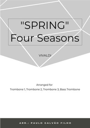 Book cover for SPRING - FOUR SEASONS - TROMBONE QUARTET