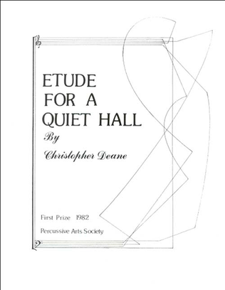 Book cover for Etude for a Quiet Hall
