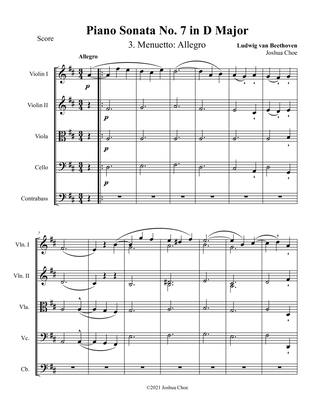 Book cover for Piano Sonata No. 7, Movement 3