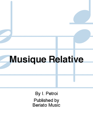 Book cover for Musique Relative