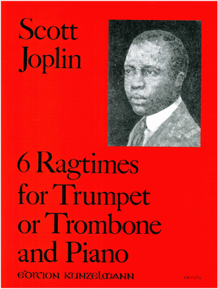 Book cover for 6 ragtimes for trumpet and piano, Volume 1