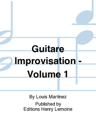 Book cover for Guitare improvisation - Volume 1