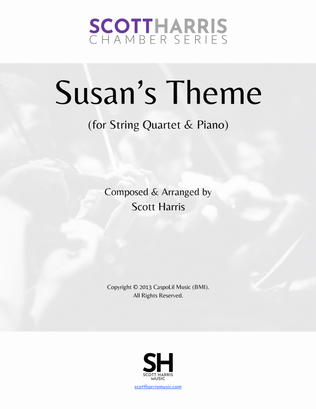 Book cover for Susan's Theme (String Quartet)