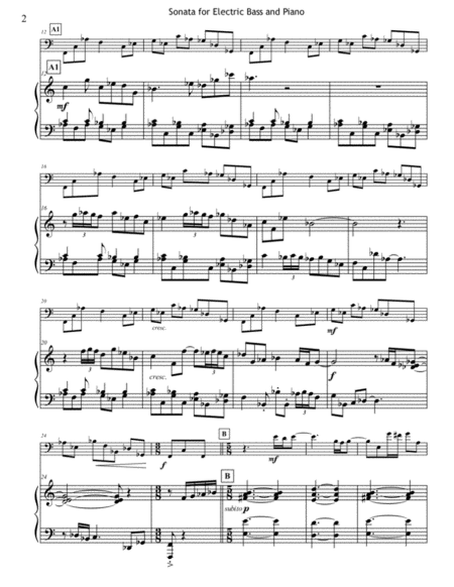 Sonata for Electric Bass and Piano