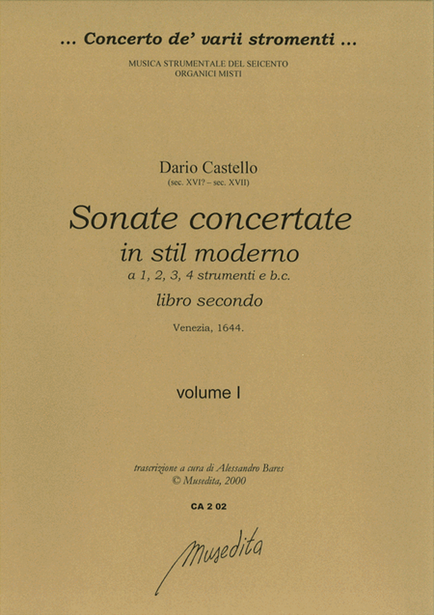 Sonate concertate in stil moderno (libro secondo)(Venezia, 1644)