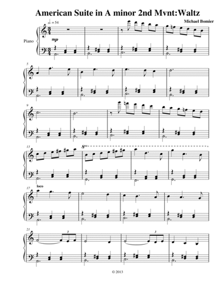 American Suite for Piano Solo image number null