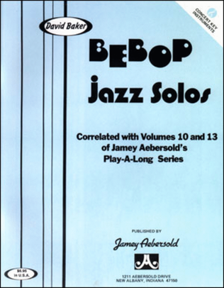 Book cover for Bebop Jazz Solos - C Edition