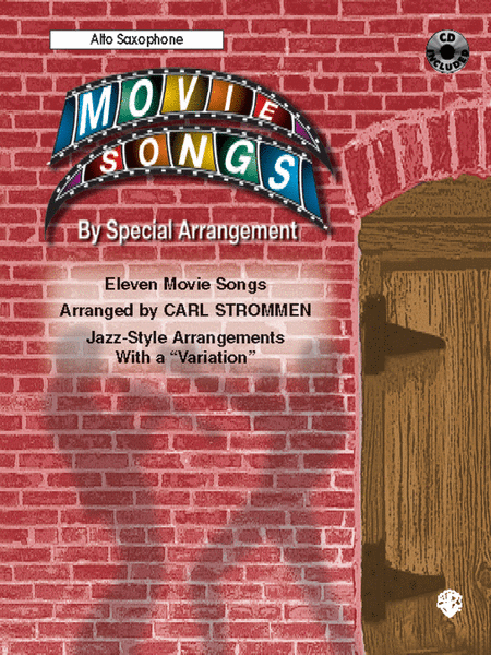 Movie Songs By Special Arrangement Alto Sax Book And Cd