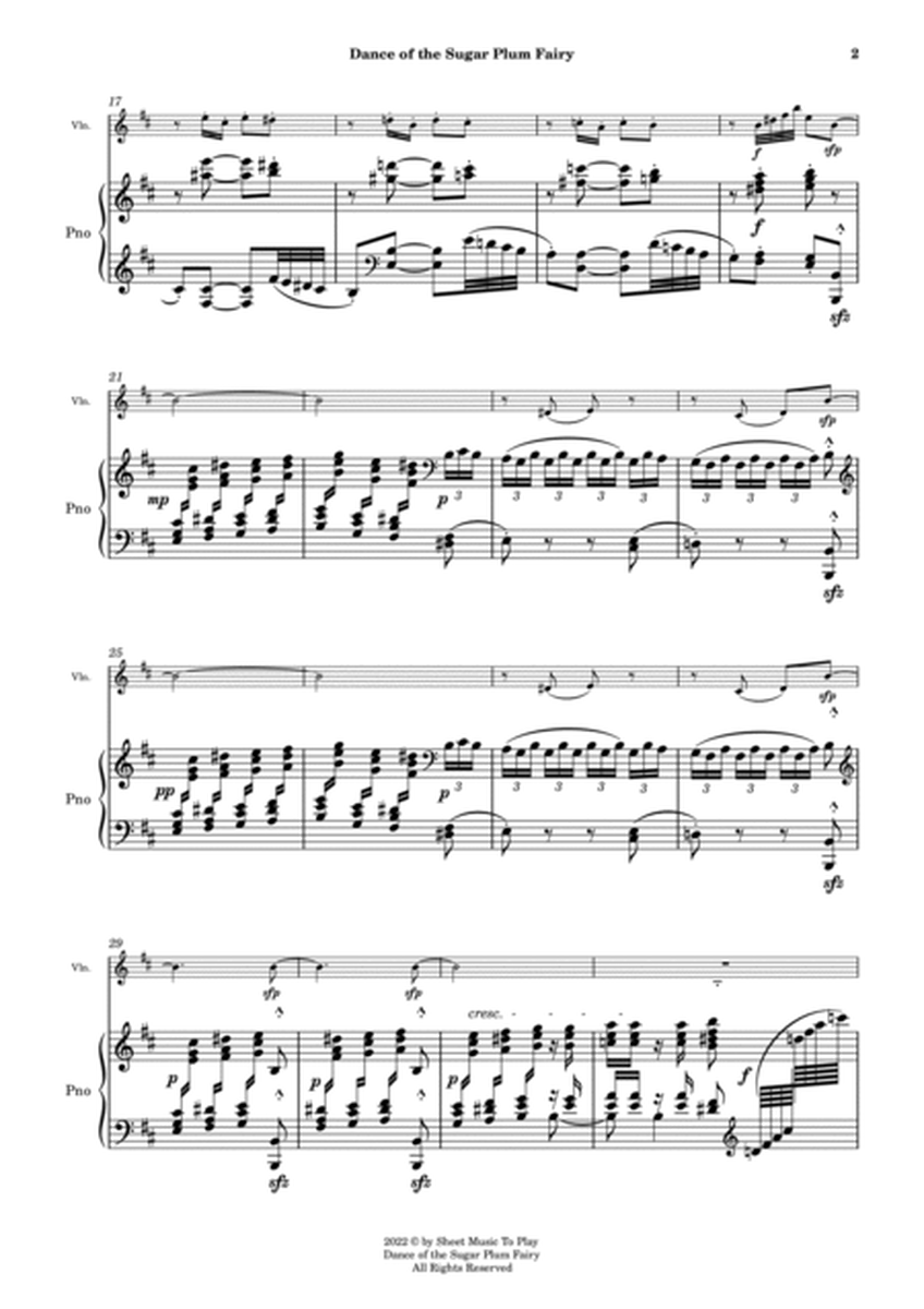 Dance of the Sugar Plum Fairy - Violin and Piano (Full Score and Parts) image number null