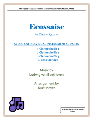 Book cover for ECOSSAISE (Clarinet Quartet)