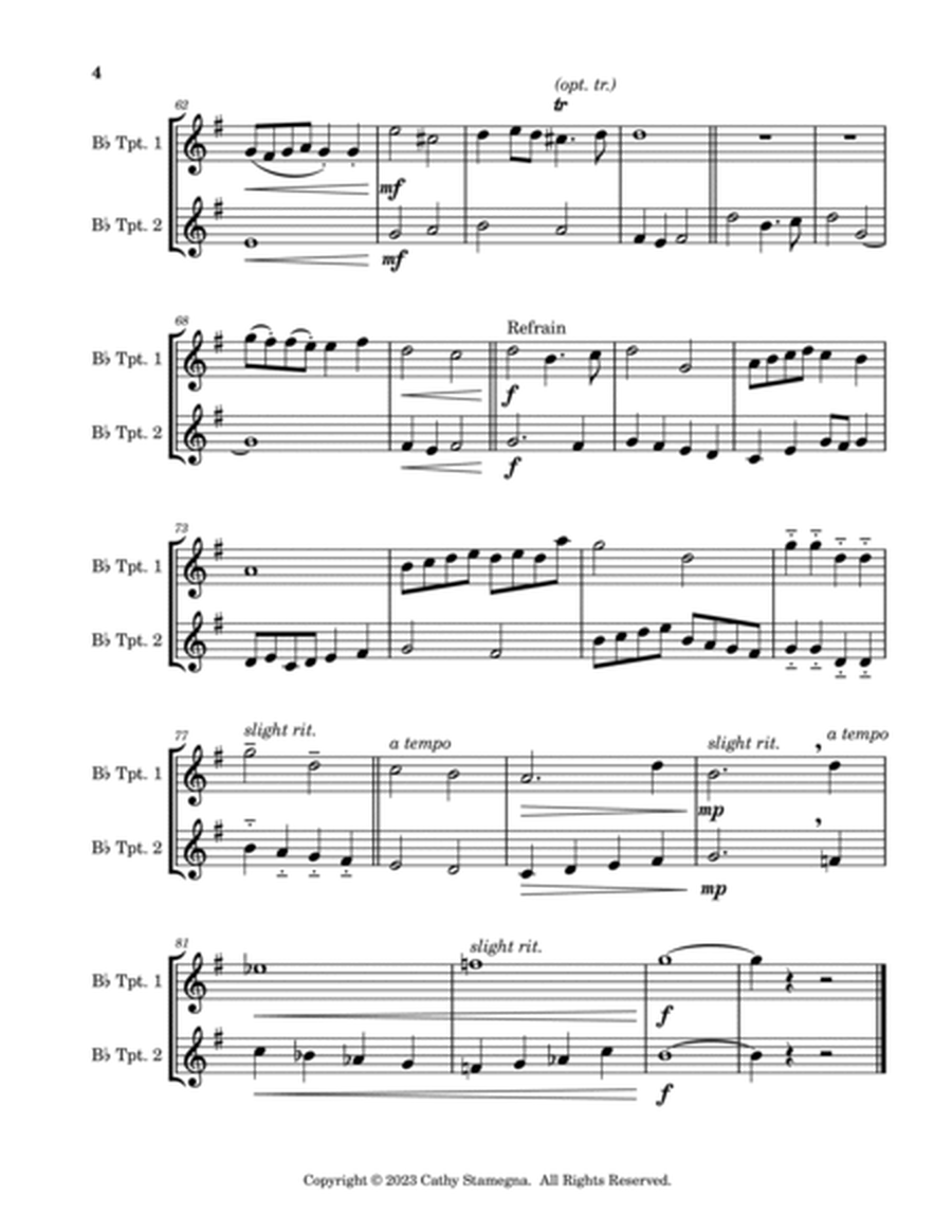 Thine Is the Glory (Bb Trumpet Duet) by George Frideric Handel Trumpet Duet - Digital Sheet Music