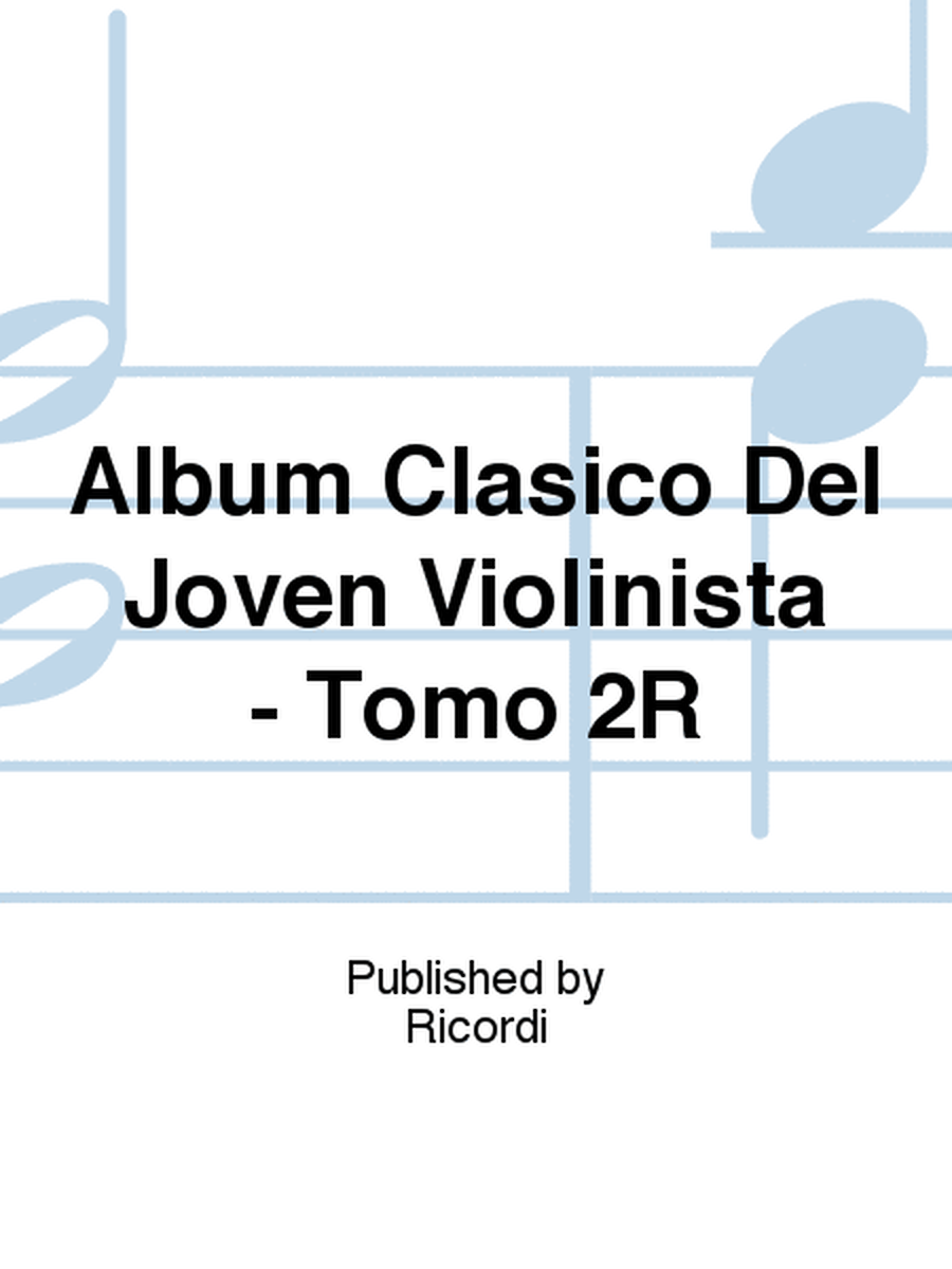 Album Clasico Del Joven Violinista - Tomo 2R