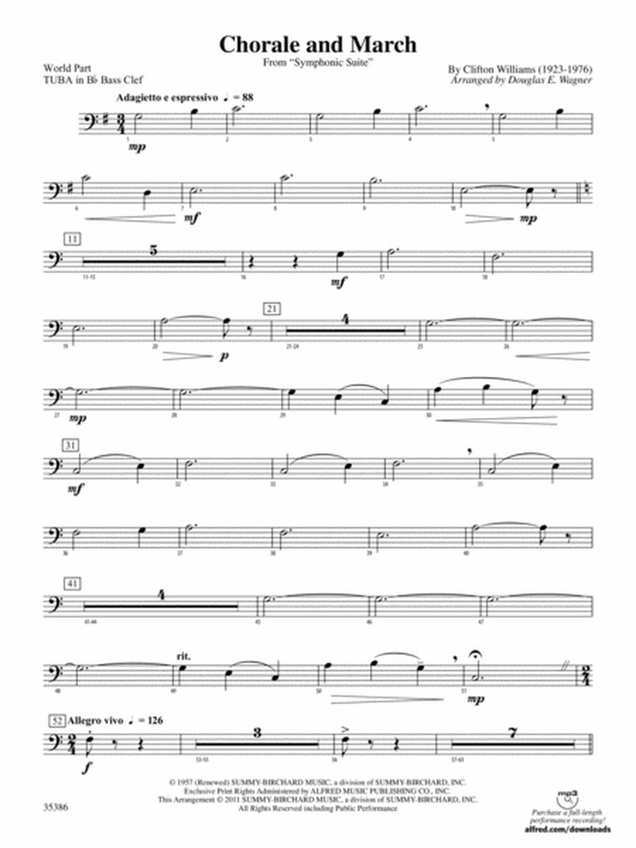 Chorale and March: (wp) B-flat Tuba B.C.