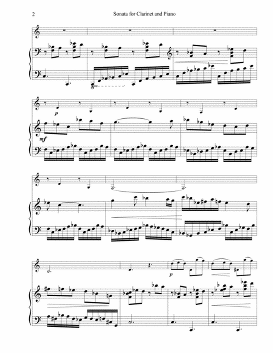 Sonata for Clarinet and Piano