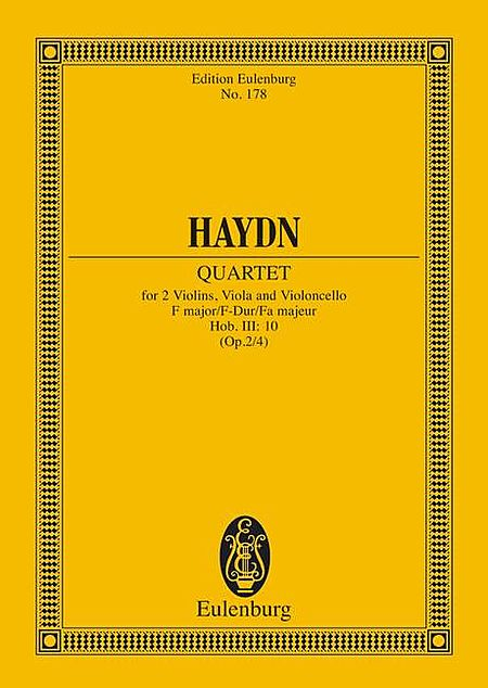 String Quartet in F Major, Op. 2/4, Hob.III:10