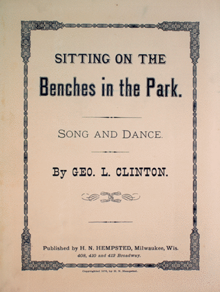 Book cover for Sitting on the Benches in the Park. Song and Dance